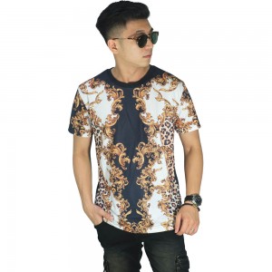 Kaos Printing Versace Damask Gold