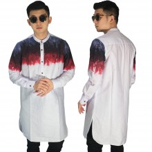 Baju Muslim Kurta Gamis Gradation Soft Pink