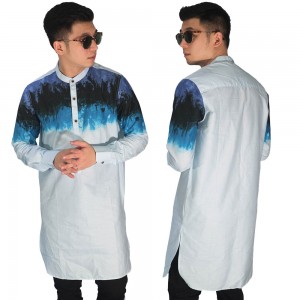 Baju Muslim Kurta Gamis Gradation Soft Tosca