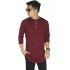 Kaos Kurta Gamis 3/4 Maroon