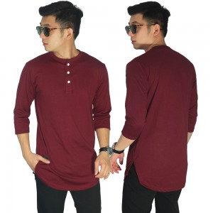Kaos Kurta Gamis 3/4 Maroon