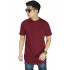 Longline T-Shirt Basic Maroon