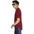 Longline T-Shirt Basic Maroon