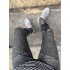 Biker Jeans Extend And Patch Grey