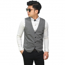 Vest Formal Basic Grey