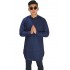 Baju Muslim Kurta Gamis Panjang Polos Dongker