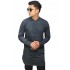 Baju Muslim Kurta Gamis Panjang Polos Abu Tua