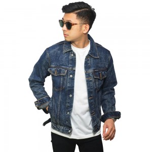 Jaket Denim Trucker Basic Indigo Washed