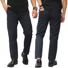 Celana Panjang Semi Formal Big Stripe Navy