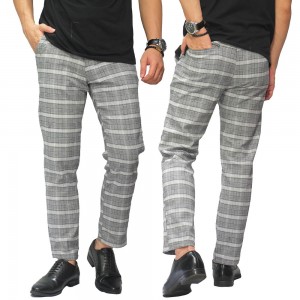 Celana Panjang Semi Formal Tartan Light Grey