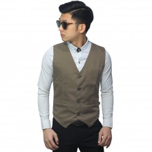 Vest Formal Basic Mocha
