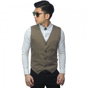 Vest Formal Basic Mocha