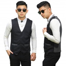 Vest Formal Mix Colour Black