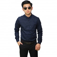 Kemeja Formal Panjang Polos Premium Dongker