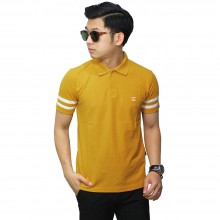 Polo Double Stripe Mustard