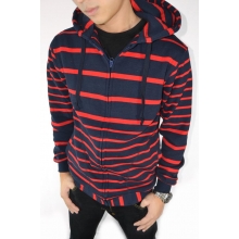 Jacket Stripe Navy n Red