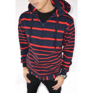 Jacket Stripe Navy n Red