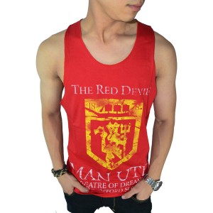 Mens Tank Top/Singlet MU Red Devil