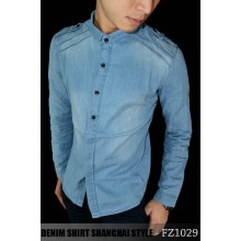 Kemeja Denim Shanghai Style Blue