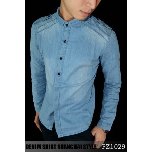 Kemeja Denim Shanghai Style Blue