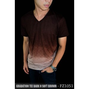Gradation Tee Dark n Soft Brown