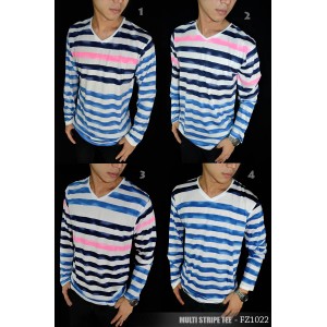 Striped Tee Multi Long Sleeve