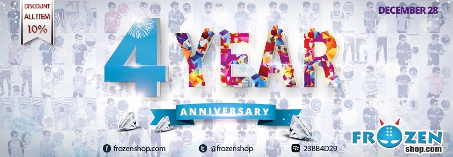 Frozenshop.com 4 Year Anniversary, Diskon 10% ALL ITEM