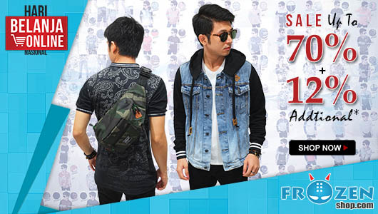 Harbolnas 2015 frozenshop.com memberikan diskon hingga 70%, dan tambahan 12% tgl 12 desember 2015