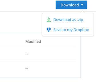 download via dropbox